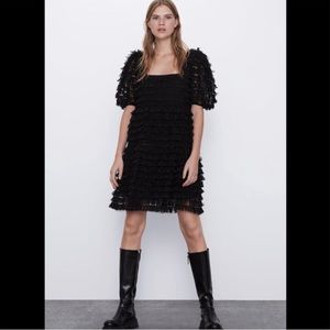 black hair dresser Ledo Dress in Black
